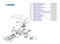 RECAMBIOS COLUMNA DUCHA TERMOSTATICA EMOTION WELLFIT HANSA